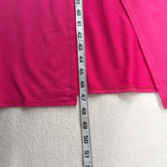 L SPACE Corsica Dress Womens XL Pink Bougainvillea Strapless Cut Out Midi Beach - Picture 16 of 16